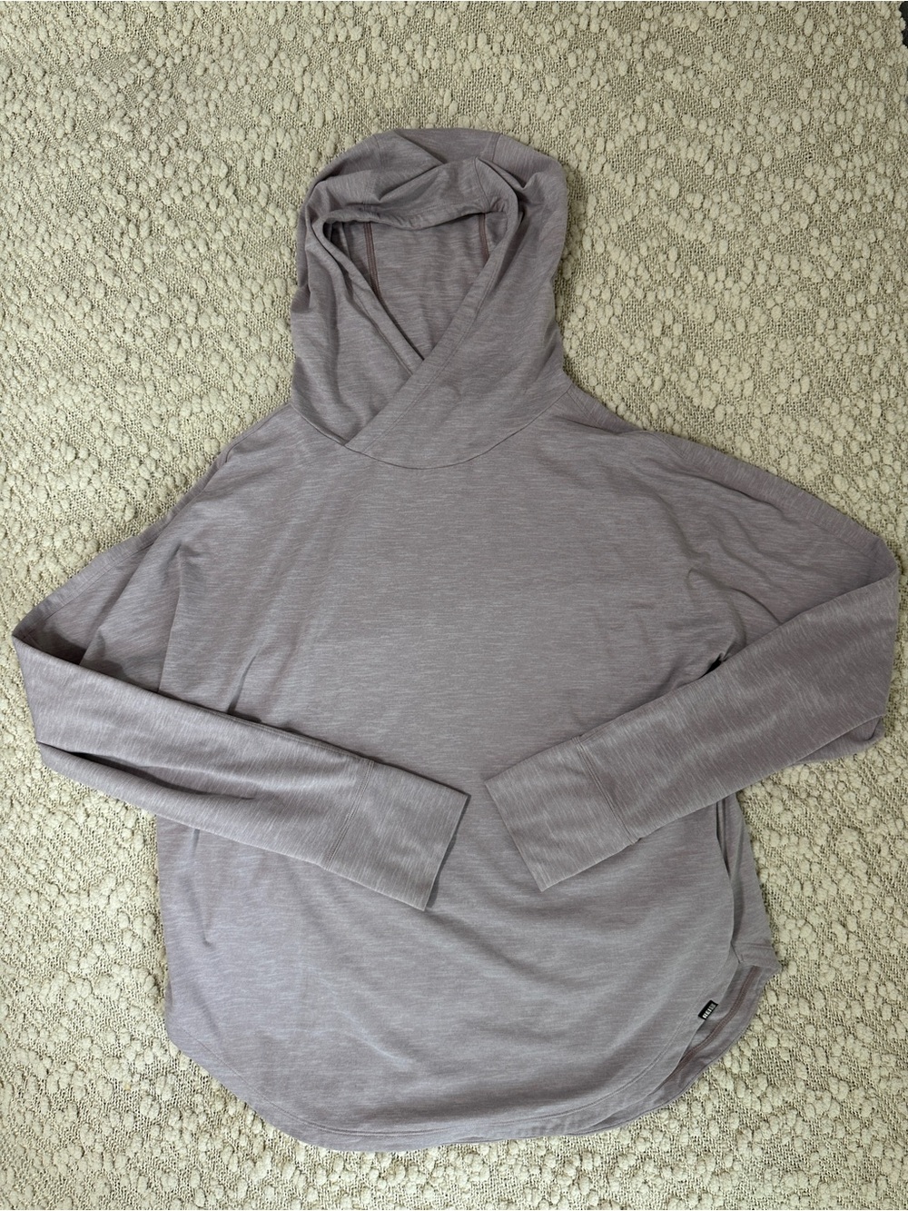 REI Co-op Womens Sahara Shade Hoodie Size Large UPF 50+ Sun Shirt Hiking Mauve